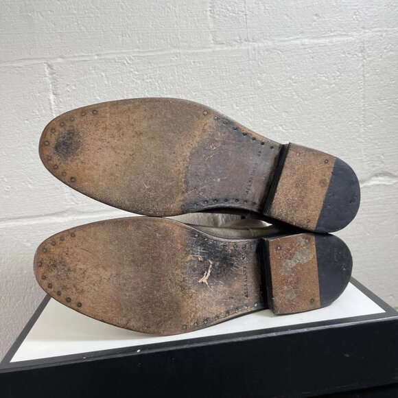 All Saints Brown Suede Ankle Boots Zip Side Men's 43 EU/10 US Made In Portugal - Picture 8 of 11